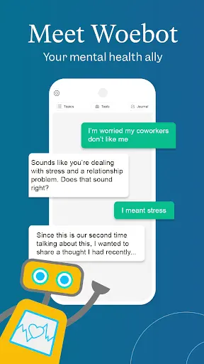 Woebot Healthnotes Example Woebot: The Mental Health Ally, Health AI App - AI Companion